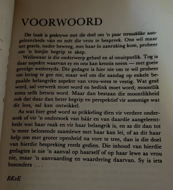 Mevrou, Jy Is Iets Besonders – Ruben K Van Eijk secondhand book