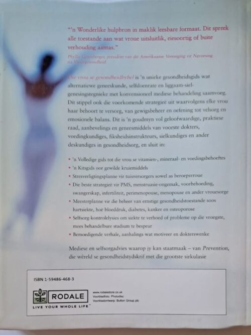 Die Vrou Se Gesondheidsbybel – Rodale / Prevention secondhand book