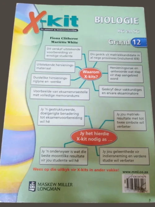 X-Kit Biologie HG En SG Graad 12 – Fiona Clitheroe, Mariette White secondhand book