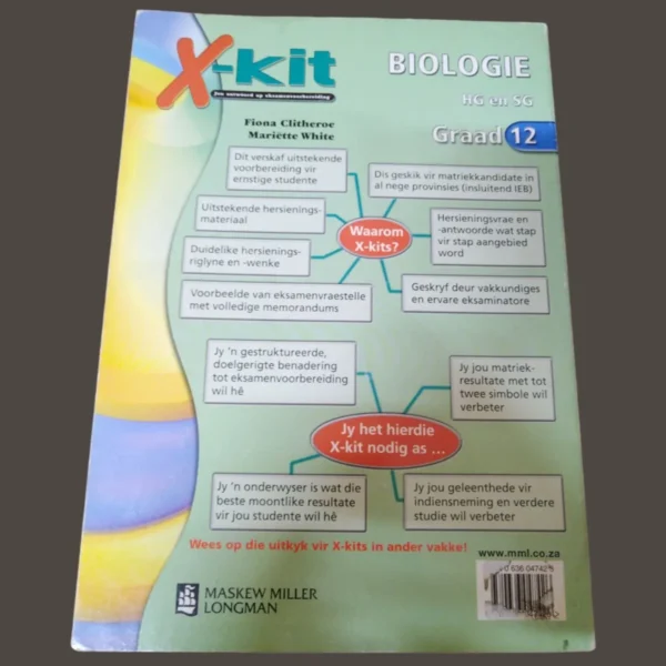 X-Kit Biologie HG En SG Graad 12 – Fiona Clitheroe, Mariette White secondhand book