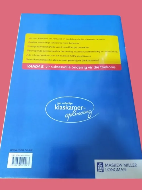 Vandag Ekonomiese En Bestuurswetenskappe Werkvelboek Graad 9 secondhand book