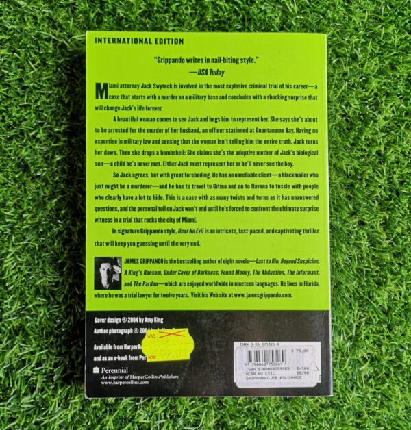grippando (2) Hear No Evil – James Grippando secondhand book