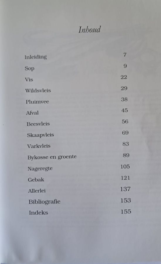 inhoudsopgawe-boerekos-cecile-kemp Boerekos – Cecile Kemp secondhand book